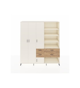 Hyperion Dolap 14 Raflı 4 Çekmeceli 4 Kapaklı 220x44x243 Aytaşı-Aytaşı/Çam