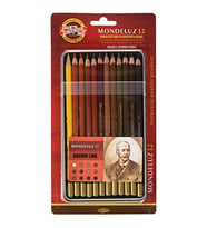 Koh-i Noor Set Aquarel Pencils Kahverenk Line 3722 12