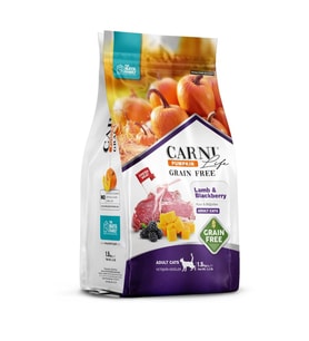 Carni Life Tahılsız Pumpkin Adult Kuzu Etli & Böğürtlenli Yetişkin Kedi Maması 1,5 Kg