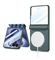 Galaxy Z Flip 8 Kılıf M-safe Şarj Özellikli Zore Kıpta KPT-04 Sert PC Kapak
