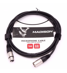 Madison Mikrofon Kablosu 3 Metre- SİYAH