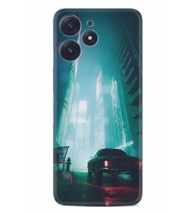 Xiaomi Poco M6 Pro 5G Kılıf Silikon Desen Özel Seri Night Cars 1619