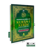 Kuranı Kerim Meali Ve Türkçe Okunuşlu Rahle Boy Bilgisayar Hatlı Üçlü Merve Yayınları