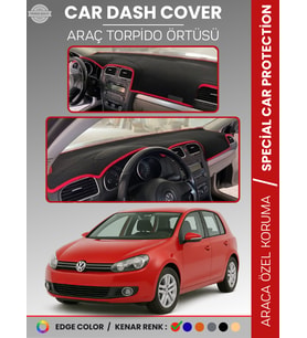 VOLKSWAGEN GOLF 6 (2008-2012) Torpido Örtüsü Ön Göğüs Koruma Tam Uyum UV Koruma