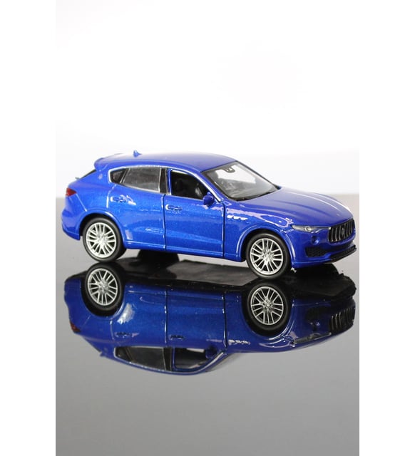 Maserati Levante Mavi Çek Bırak Metal Model Oyuncak Araba 12 cm