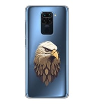 Xiaomi Redmi NOTE 9 Uyumlu Kartal Tasarımlı Şeffaf Telefon Kılıfı
