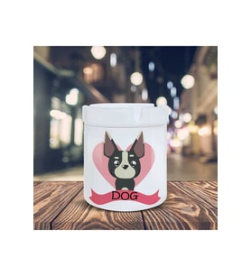Sevimli Köpek Dog Baskılı Küllük Seramik Kül Tablası-3214