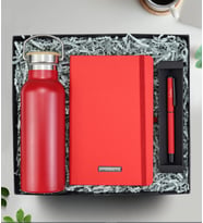 Matara & Defter & Kalem Hediye Seti (Kırmızı)