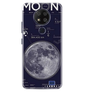 Reeder P13 Blue Max 2020 Kılıf Desenli Silikon Astronot Moon
