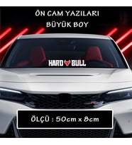 HARD BULL ön arka cam uyumlu sticker yazı - Büyük boy spor tuning modifiye etiket
