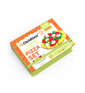 Pizza Sahneli Oyun Hamuru Kutusu