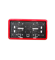 Çerçeveli Dikdörtgen Plakalık Plaka Altlığı Kırmızı 32X17Cm 1 Adet