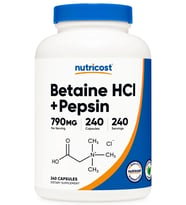 Betaine HCI + Pepsin 790 mg 240 Capsules