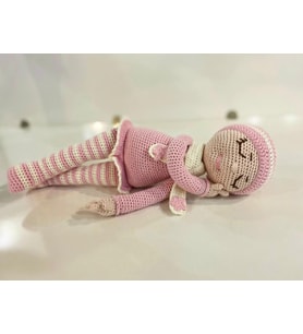 Amigurumi Uyku Arkadaşı ''Çizgili Pembe''
