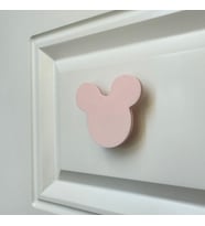 Pomerol Pembe Mouse Dolap Kulpu- Çocuk Odası, Mutfak ve Banyo İçin Modern, Şık ve Dayanıklı Mobilya Kulp, HD