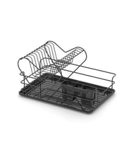 Tekno Tel KB-011 İki Katlı Tezgah Üstü Bulaşıklık Tabaklık Siyah