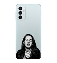 Samsung Galaxy M13 Uyumlu Lana Del Rey Desenli Şeffaf Telefon Kılıfı