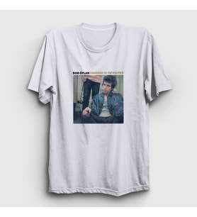 Presmono Unisex Beyaz Highway 61 Revisited Bob Dylan T-Shirt 301468tt