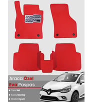 Renault Clio 4 Station Wagon (2012-2019) Uyumlu EVA Paspas Tam Set – Birebir Uyum,Araca Özel Tasarım