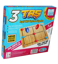 Ri Toys 28x28 cm Ahşap 9 Taş 3 Taş Zeka Oyunu 1989