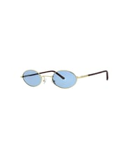 Unisex Sarı Füme Cam Polarize Oval Güneş Gözlüğü 6005