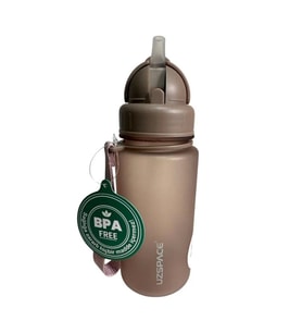 UZSPACE MATARA TRITAN SOFT TOUCH PİPETLİ 3024 400 ML NOUGAT BROWN