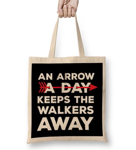 Walking Dead An Arrow A Day Keeps The Walkers Away Bez Çanta Uzun Saplı