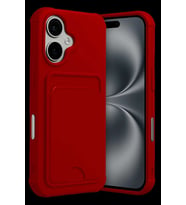 iPhone 17 Kelvin Kartvizitli Silikon - Kırmızı