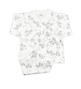 Sema Baby Sevimli Kuğu Bebek Pijama Takımı 6-9 Ay (Renksiz)