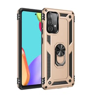 Galaxy A53 5G Kılıf Sofya Yüzüklü Silikon Kapak - Gold
