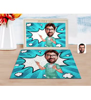 BK Gift Kişiye Özel Erkek Cerrah Karikatürlü 1000 Parça Profesyonel Puzzle-1