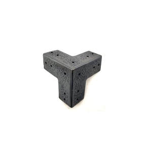 Antika Tarz Dekoratif Pirinç Köşe Gönye - 68x68 Mm, Oksit