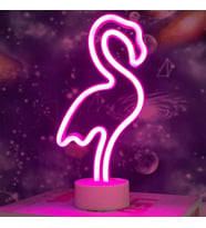 MOBGİFT Flamingo Tasarımlı Neon Led Masa ve Gece Lambası (Pembe)