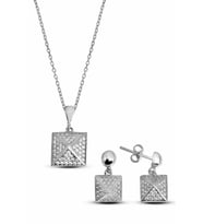 Gümüş Piramit Set - S015302