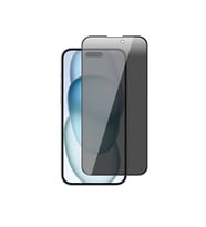 Vendas Apple iPhone 15 Pro Zore New 5D Privacy Temperli Ekran Koruyucu (Siyah)