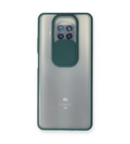 Xiaomi Mi 10t Lite Kılıf Palm Buzlu Kamera Sürgülü Silikon - Yeşil