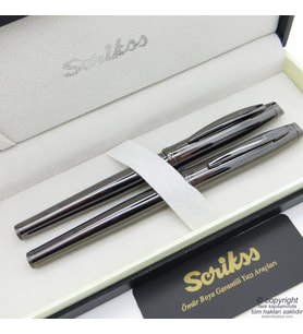 Scrikss 39 Titanyum Dolma Kalem + Roller Kalem Set  Scrikss Oscar  İsme Özel Kalem  Hediye Kalem
