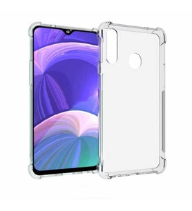 Samsung Galaxy A20S Kılıf Şeffaf Nitro Anti Shock Kapak (Renksiz)