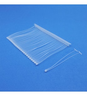 Fuyaku 65 MM Double Pin Çiftli Kılçık Etiketleme Plastiği Şeffaf (5.000 Adet)