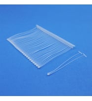 Fuyaku 65 MM Double Pin Çiftli Kılçık Etiketleme Plastiği Şeffaf (5.000 Adet)