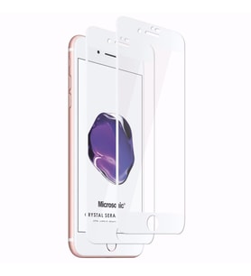 Microsonic Apple iPhone SE 2020 Crystal Seramik Nano Ekran Koruyucu Beyaz (2 Adet)
