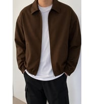 Erkek Oversize Bomber Ceket Fermuarlı Basic Günlük Şık Mont