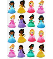 Sticker Kabartmalı A4 boyutunda Stiker Defter, planlayıcı etiket, -(Lim062) - Prenses