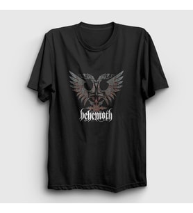 Presmono Unisex Siyah Eagle Behemoth T-Shirt 16667tt