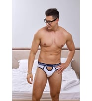 Erkek Siyah Önü Açık Slip Külot