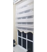 Zebra Stor Perde Bej Etek Dilimli ST 002