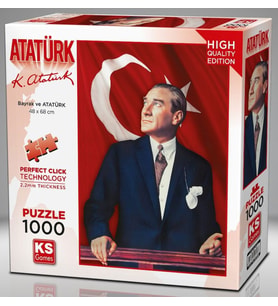 KS Games 1000 Parça Atatürk Ve Türk Bayrağı