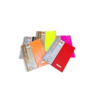 Komeks Spiralli Defter Plastik Kapak 3+1 Seperatörlü Kareli-Çizgili 160 Yaprak A4 (26 Lı Paket) (Karışık)