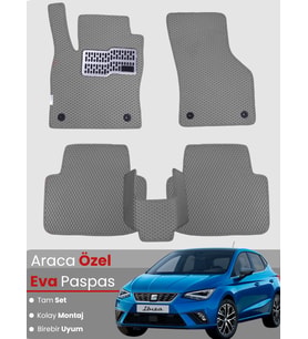 SEAT IBİZA (2017-2025) Uyumlu EVA Paspas Tam Set–Oto Paspas,Araca Özel,Kolay Montaj