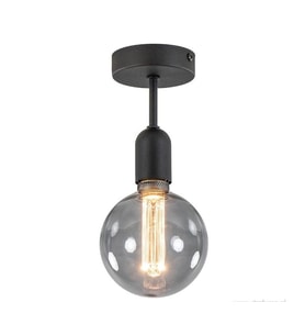 Rys Retro Metal Siyah Tavan Plofyoner Avize 10 cm
